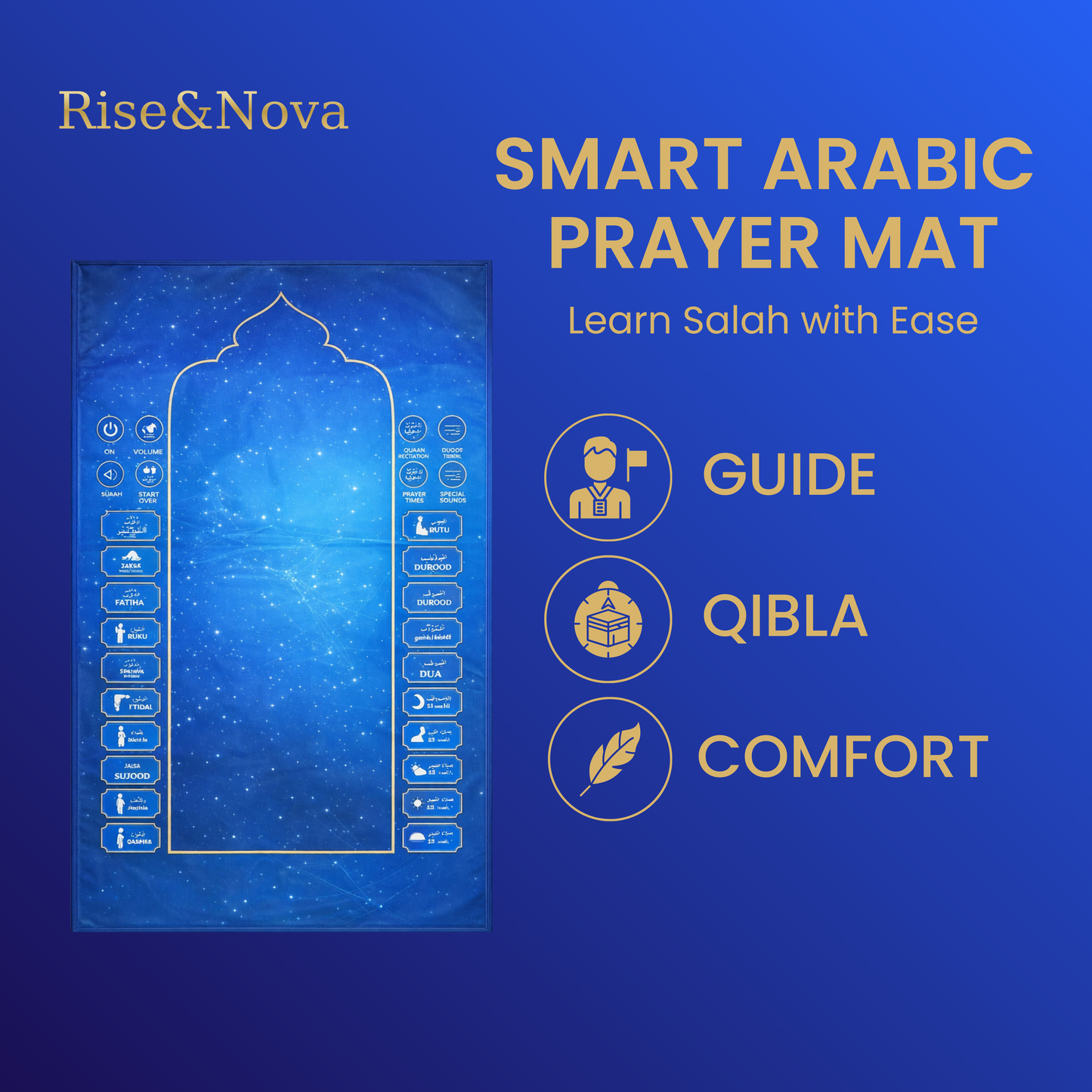 Interactive Muslim Prayer Rug for Kids