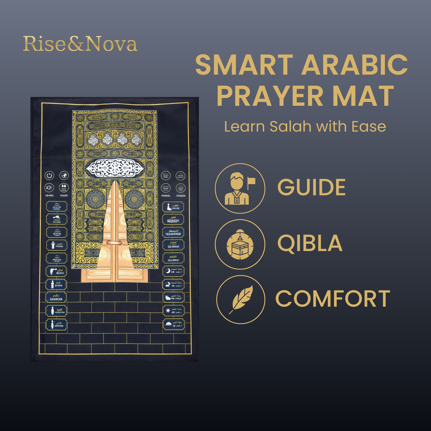 Interactive Muslim Prayer Rug for Kids
