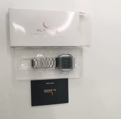 Al-Sahar Digital Azan Watch – Prayer & Qibla Timepiece